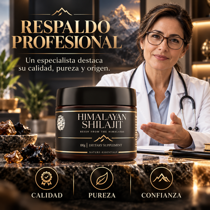 Himalayan Shilajit: Mejora la Resistencia, la Energía y la fuerza - Soporte natural de testosterona